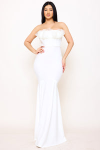 Symphony Dress - Ruffle Top Mermaid Maxi Dress | Zezebe