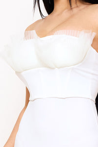 Symphony Dress - Ruffle Top Mermaid Maxi Dress | Zezebe