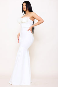 Symphony Dress - Ruffle Top Mermaid Maxi Dress | Zezebe