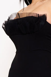 Symphony Dress - Ruffle Top Mermaid Maxi Dress | Zezebe