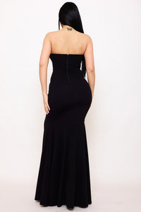 Symphony Dress - Ruffle Top Mermaid Maxi Dress | Zezebe