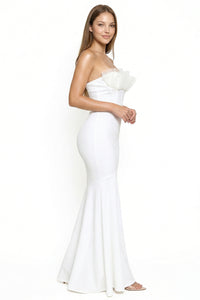 Ruffle Top Mermaid Maxi Dress