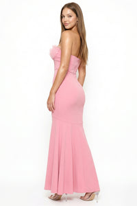 Ruffle Top Mermaid Maxi Dress