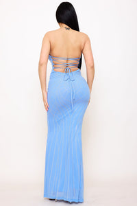 Symphony Dress - Patterned Rhinestone Maxi Dress | Zezebe