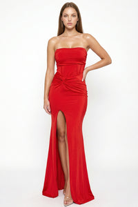 Heavy Shakira Fabric Tube Top Maxi Dress