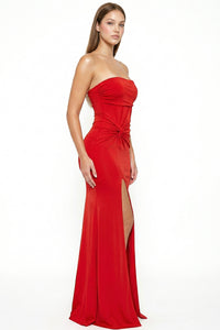 Heavy Shakira Fabric Tube Top Maxi Dress