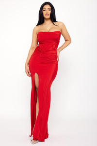 Symphony Dress - Heavy Shakira Fabric Tube Top Maxi Dress | Zezebe