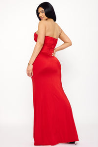 Symphony Dress - Heavy Shakira Fabric Tube Top Maxi Dress | Zezebe