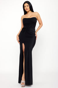 Symphony Dress - Heavy Shakira Fabric Tube Top Maxi Dress | Zezebe