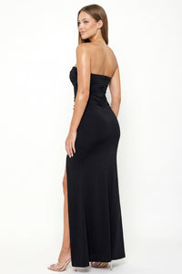Heavy Shakira Fabric Tube Top Maxi Dress