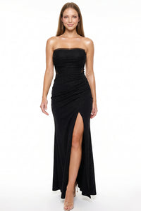 Glittered With Mesh Maxi Dress