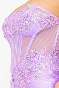 Symphony Dress - Glitter Shakira Rib Lace Detailed Maxi Dress | Zezebe