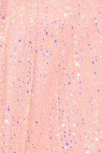 Symphony Dress - Sequins On Mesh Ball Gown Maxi Dress | Zezebe