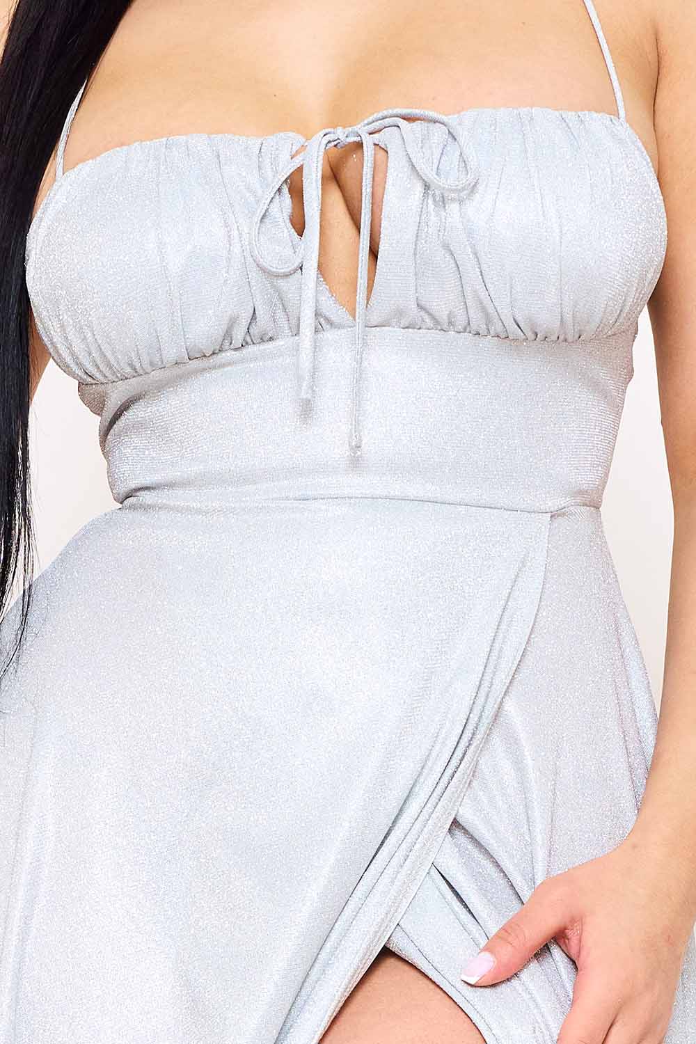 Spaghetti Strap Sherri Shine Maxi Dress