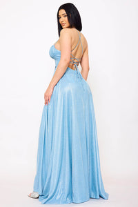 Spaghetti Strap Sherri Shine Maxi Dress