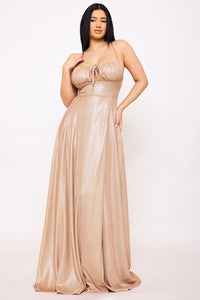 Spaghetti Strap Sherri Shine Maxi Dress
