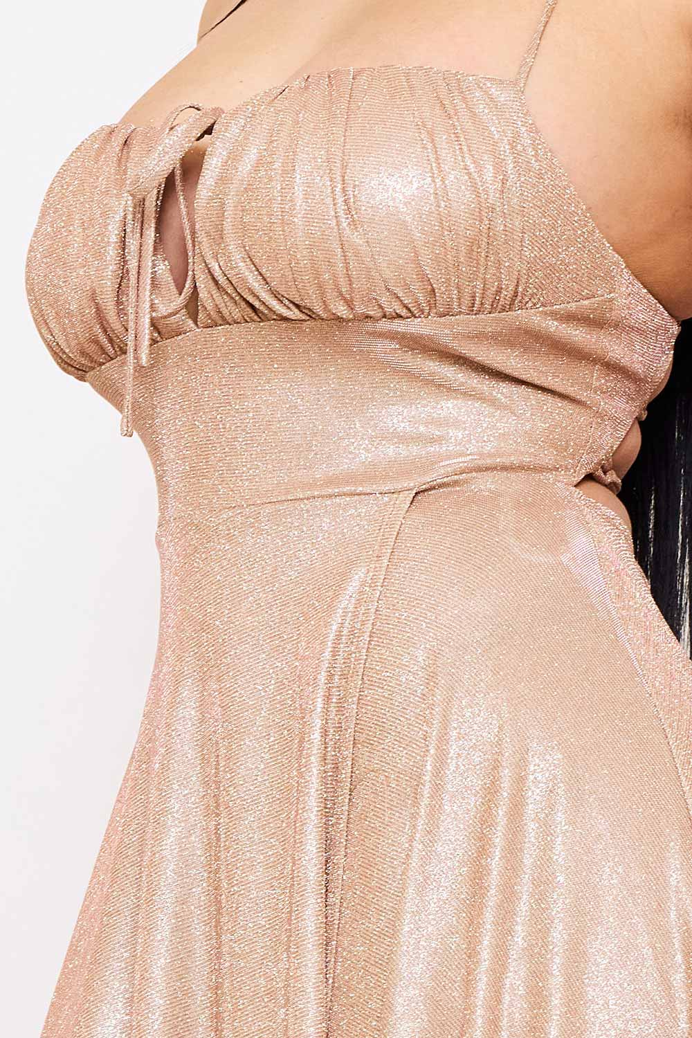Spaghetti Strap Sherri Shine Maxi Dress