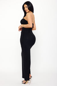 Symphony Dress - Rhinestone On Power Mesh Maxi Dress | Zezebe