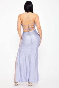 Symphony Dress - Rhinestone Mermaid Maxi Dress | Zezebe