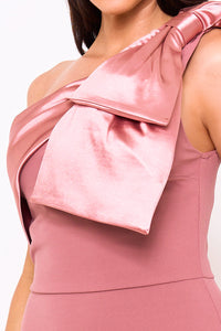 Symphony Dress - Techno Crepe And Satin Maxi Dress | Zezebe