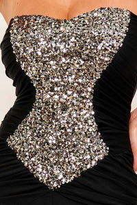 Symphony Dress - Sequin On Satin Maxi Dress | Zezebe