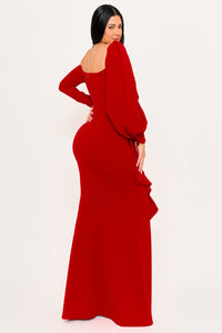 Symphony Dress - Different Sleeve Detail Maxi Dress | Zezebe