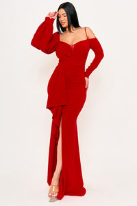 Symphony Dress - Different Sleeve Detail Maxi Dress | Zezebe