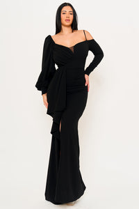 Symphony Dress - Different Sleeve Detail Maxi Dress | Zezebe