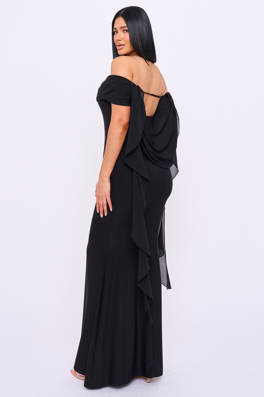 Off The Shoulder Mermaid Like Maxi Dress