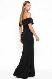 Off Shoulder Crossover Maxi Dress