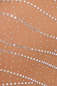 Symphony Dress - Multi Size Rhinestone Mesh Plus Size Night Out Mini Dress | Zezebe