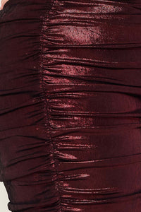 Symphony Dress - Slinky Foil Shirt Plus Size Night Out Mini Dress | Zezebe