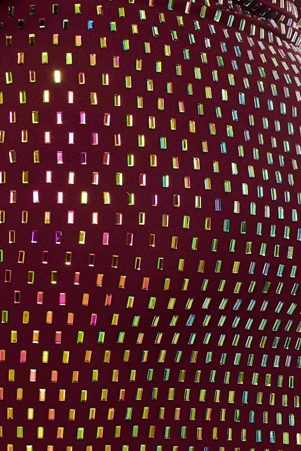 Symphony Dress - Rhinestone On Power Mesh Off The Shoulder Night Out Plus Size Mini Dress | Zezebe