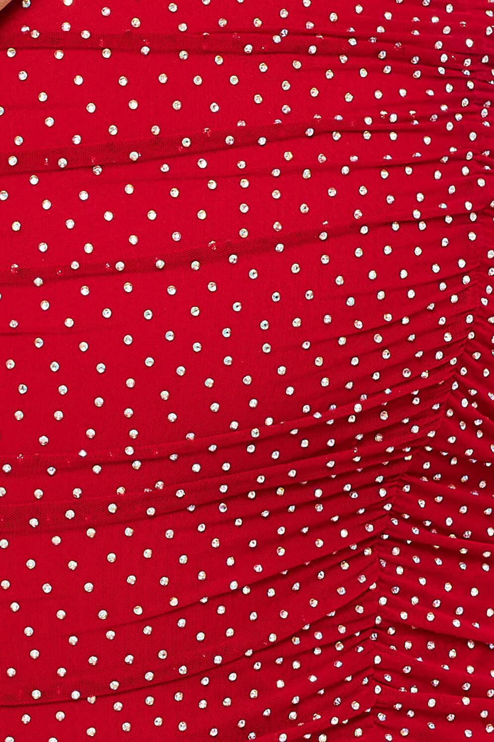 Symphony Dress - Rhinestone On Power Mesh Plus Size Night Out Mini Dress | Zezebe