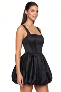 Square Neck Bubble Mini Dress