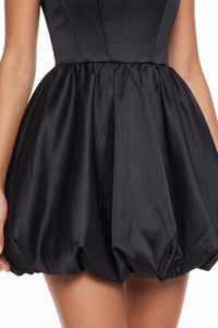 Square Neck Bubble Mini Dress